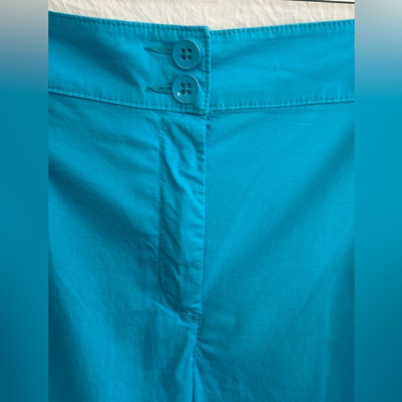 Chico’s turquoise capris with elastic waistband - Picture 3 of 9